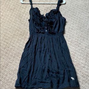 Abercrombie & Fitch navy ruffled mini dress